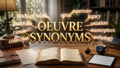 Oeuvre Synonyms
