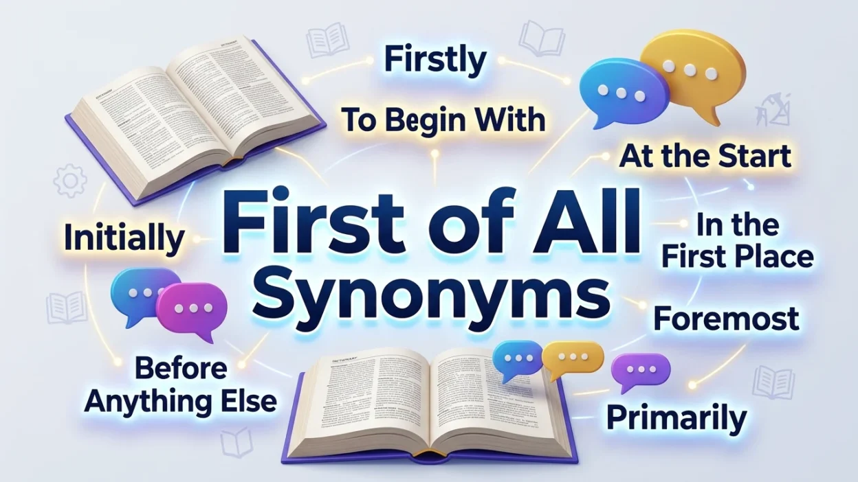 First of All Synonyms