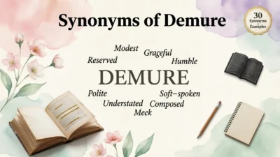 Synonyms of Demure